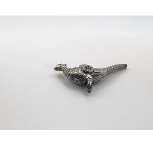 Vintage Wells Sterling Silver Pheasant Game Bird Charm